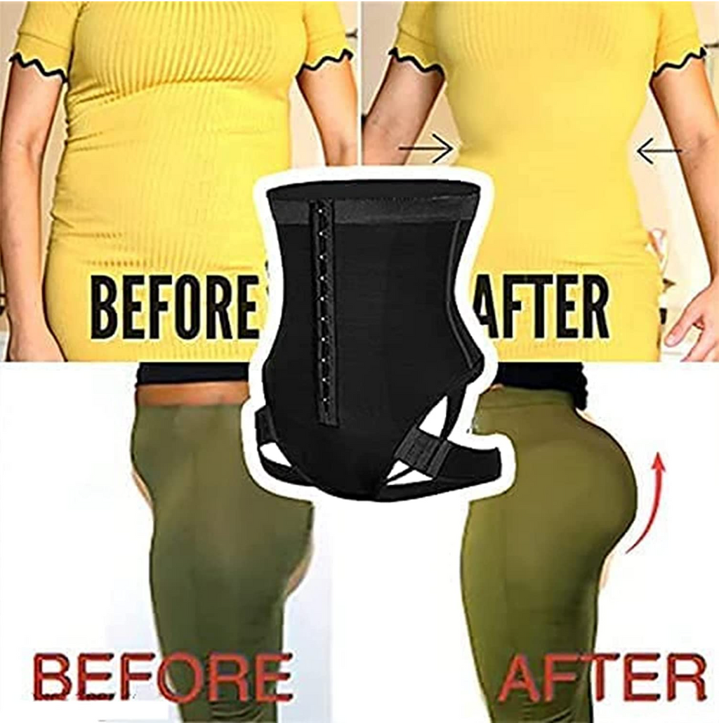 Lolmot Cuff Tummy Trainer with Butt Lift, High Waist Shapewear Tummy Hip  Lift Control Corset Exceptional Shapewear,100% Invisible 